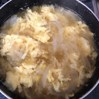 新玉ねぎと卵の味噌汁